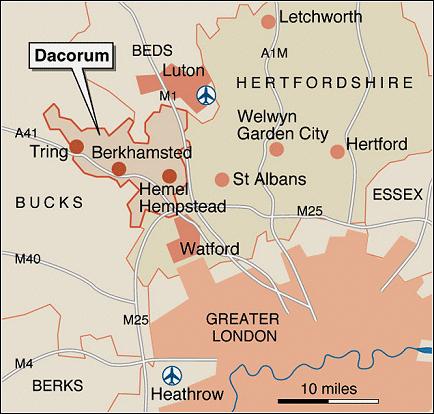 Hemel Hempstead map